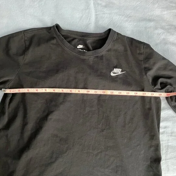 Women's Black Nike Sportswear LONG SLEEVE Tee Size Large - Picture 4 of 5